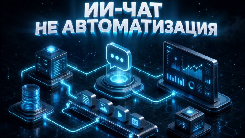 ИИ-чат — не автоматизация: почему бизнесу нужны системы, а не подсказки